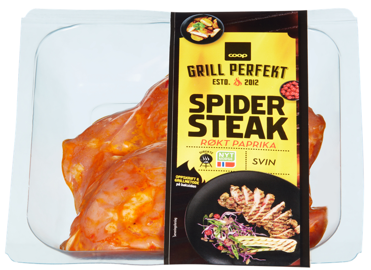 Coop Gp Spider Steak Røkt Paprika Ca250g