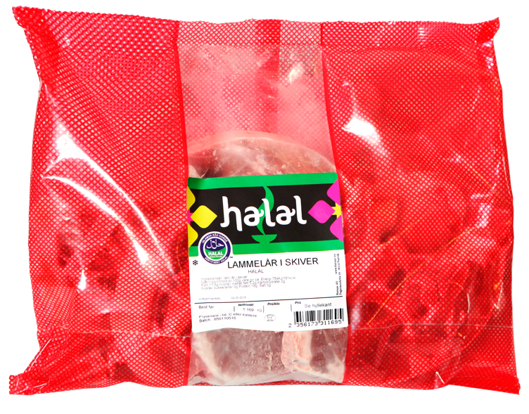 Lammelår i Skiver Halal Kuraas