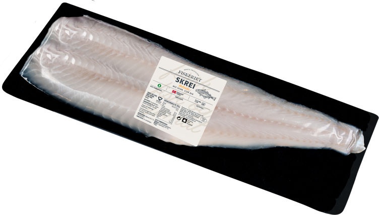Skreifilet m/Skinn 0,7-1,8kg Fiskeriet