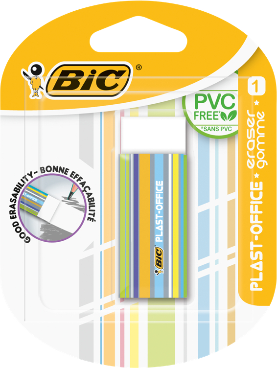 Bic Plast-office Viskelær 1-pakk