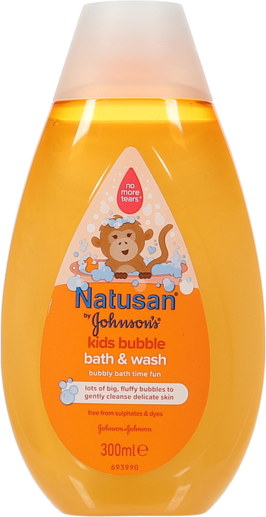 Natusan By Johnson's® Kids Bubble Bath & Wash 300ml