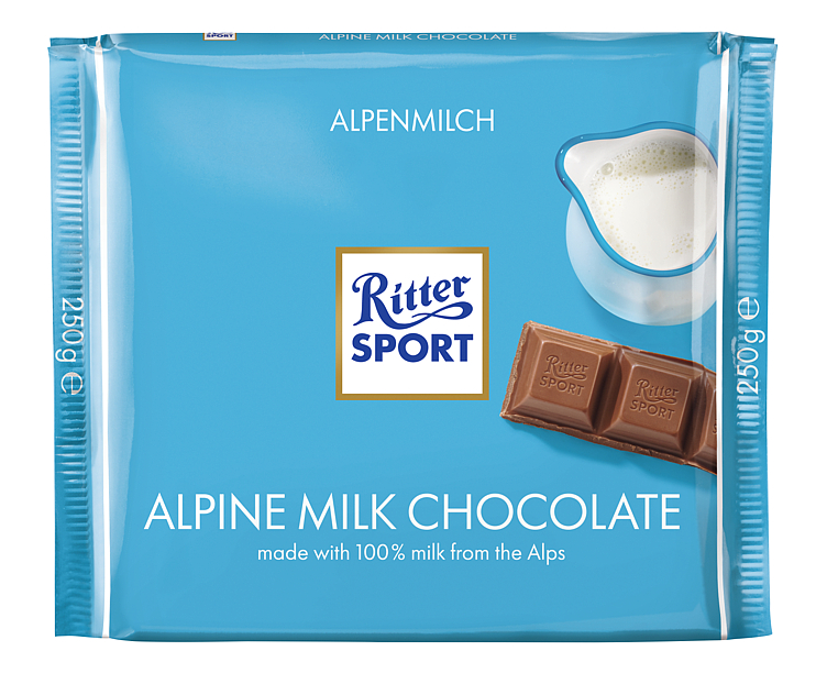 Ritter Sport Alpine Melkesjokolade 250g