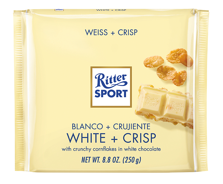 Ritter Sport 250g Hvit Sjokolade & Cornflakes