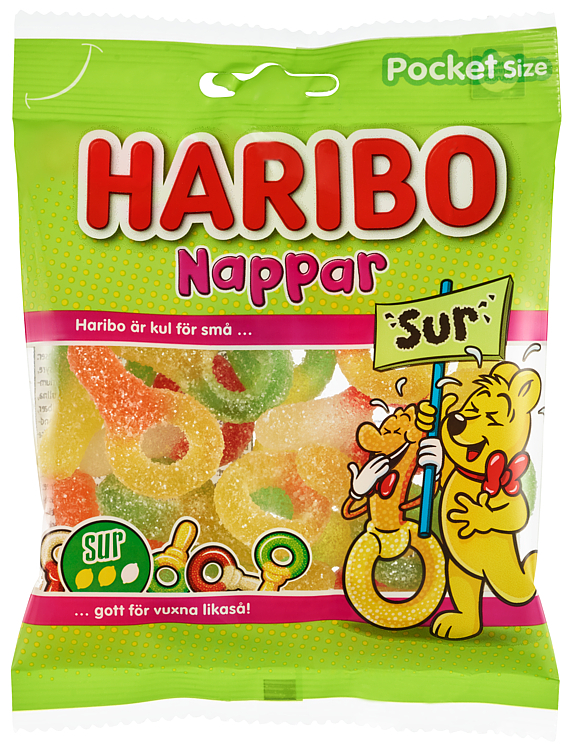 Bilde av Nappar Sur 80g Haribo