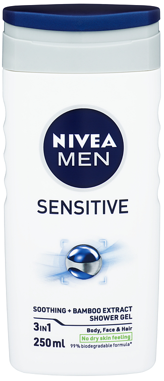 Nivea Men Shower Sensitive, 250ml