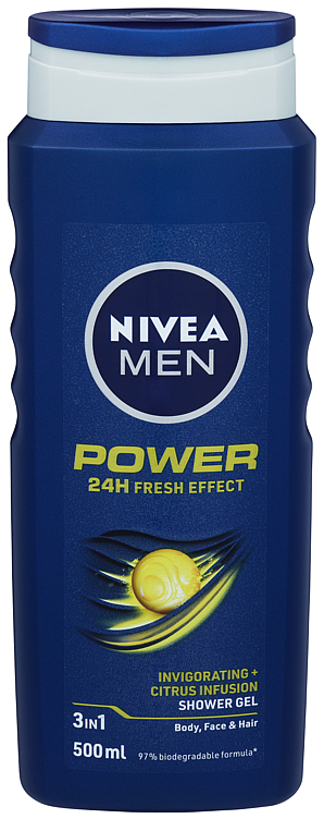 Bilde av Nivea Men Shower Power Refresh 500ml