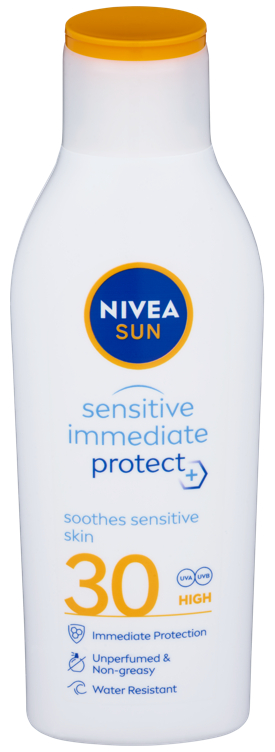 Bilde av Nivea Sun Sensitive Immediate Protect Soothing Sun Lotion Spf 30, 200ml