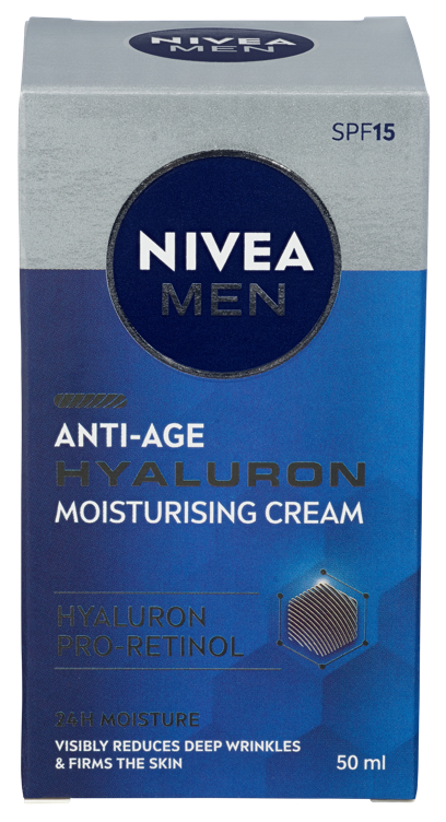 Bilde av Nivea Men Anti-age Hyaluron Face Cream Spf15, 50ml