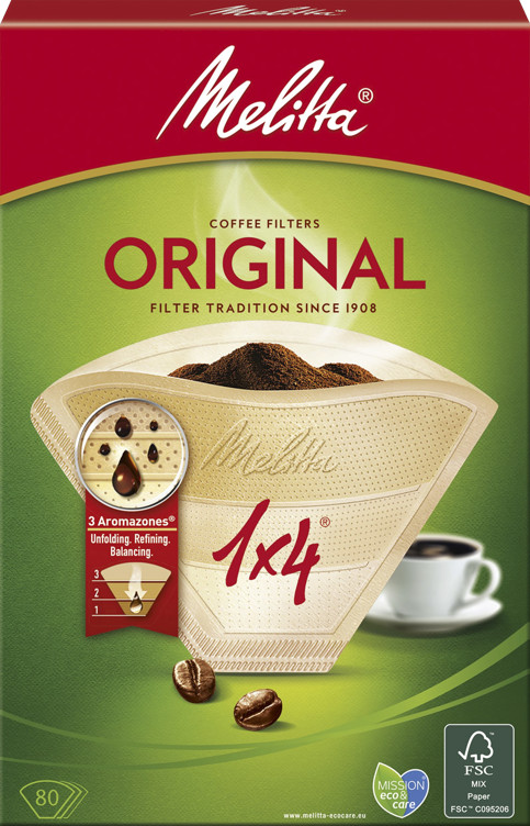 Kaffefilter Original Bruna 1x4/80