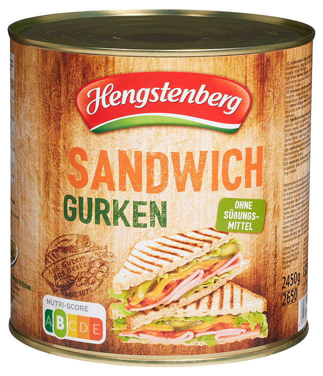 Sandwich Agurker 2.45kg Hengstenberg