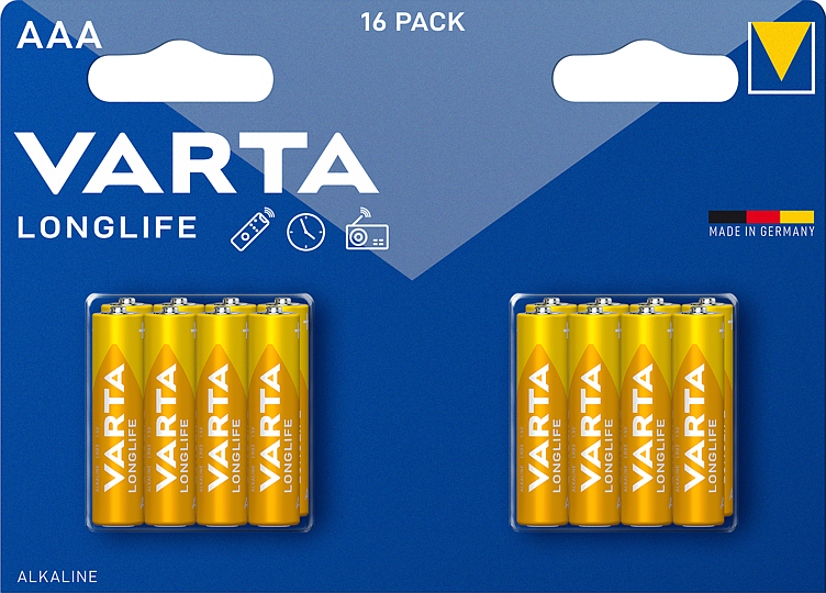 Batteri Aaa 16-pk Varta Longlife