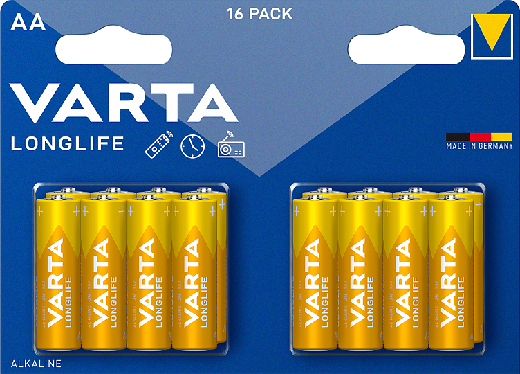 Batteri Aa 16-pk Varta Longlife