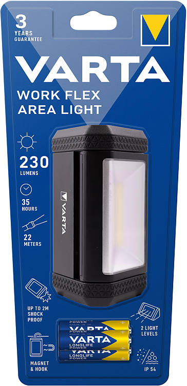 Work Flex Area Light Arbeidslampe Mini Inkl Batterier