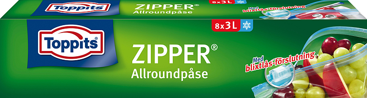 Toppits Zipper 3l Förvaringspåsar