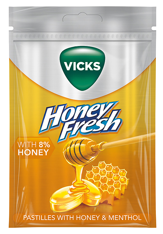 Vicks Honey Fresh & Natural Menthol 72g