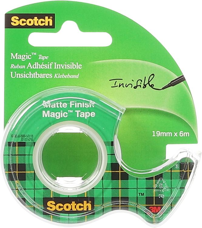 Scotch® Magic™ Usynlig Tape 8-1906d, 19 mm X 6 M, 1 Rull På Håndholdt Dispenser/pakke