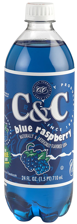 C&c Blue Raspberry Soda Usa 710ml