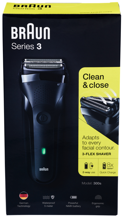 Bilde av Barbermaskin Series 3 300s Black Braun