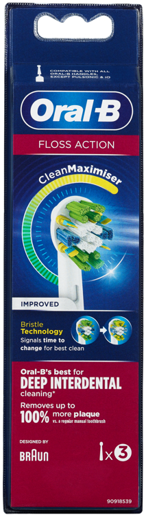 Tannbørstehoder Refill Floss Action 3pk Oral-b