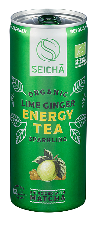 Seicha - Organic Energy Tea - Lime Ginger Boks 250ml