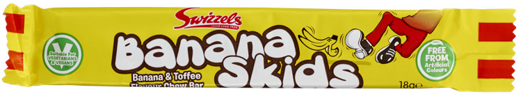 Swizzels Banana Skids 18g