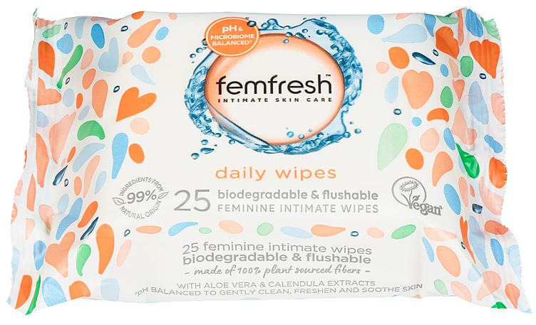 Femfresh Daily Intimate Wipes 25pcs