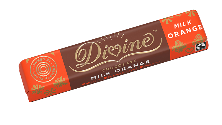 Divine Orange Milk Fairtrade Chocolate 35g