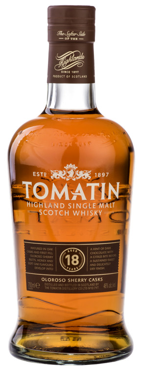 The Tomatin 18 Year Old Highland Single Malt Scotch Whisky