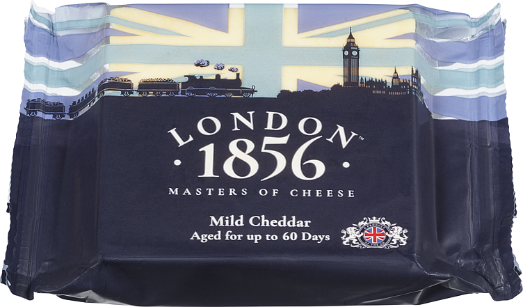 London 1856 Hvit Mild Cheddar 200g