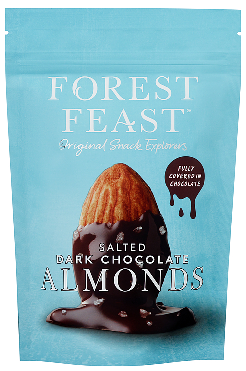 Forest Feast Saltet Mørk Sjokolade Mandler 120g