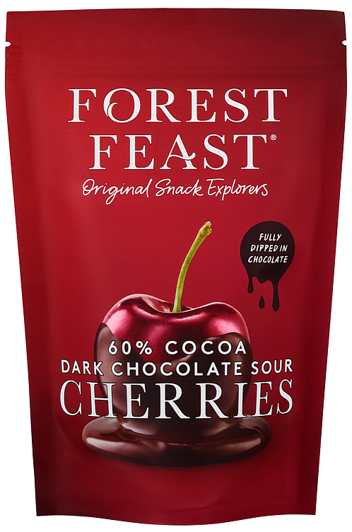 Forest Feast Cherries Dark Chocolate 120g