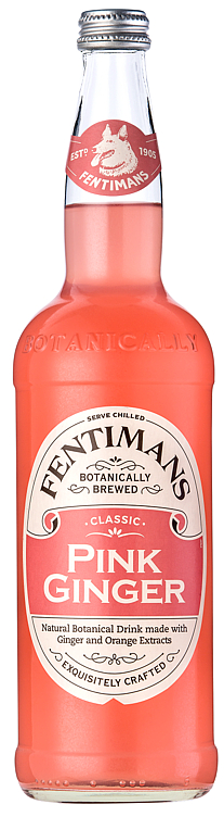 Fentimans Pink Ginger m/Appelsin Solbær Eple Hibisc 750ml