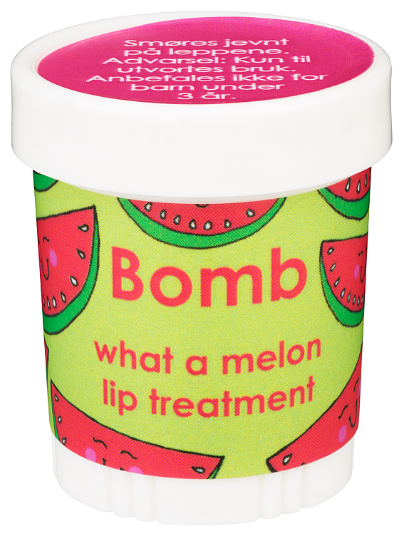 Bomb Cosmetics, Lip Balm What A Melon, Leppepomade med Vannmelon Duft