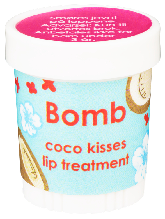 Bilde av Bomb Cosmetics, Lip Balm Coco Kisses, Leppopomade med Kokos Duft