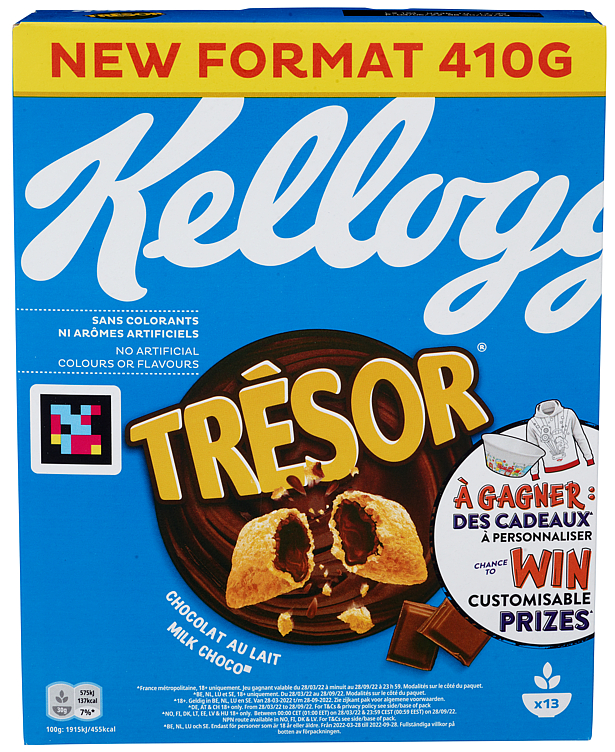 Bilde av Kellogg's Tresor Milk Choco 410g