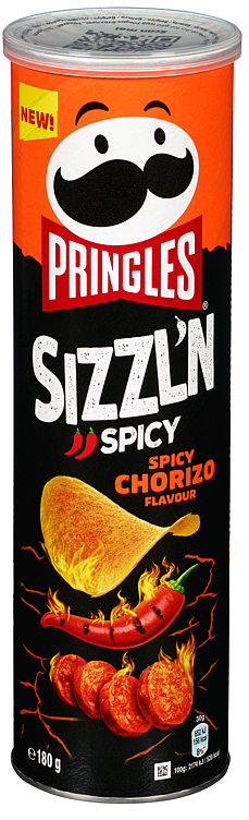 Pringles Sizzlin Spicy Chorizo 180g