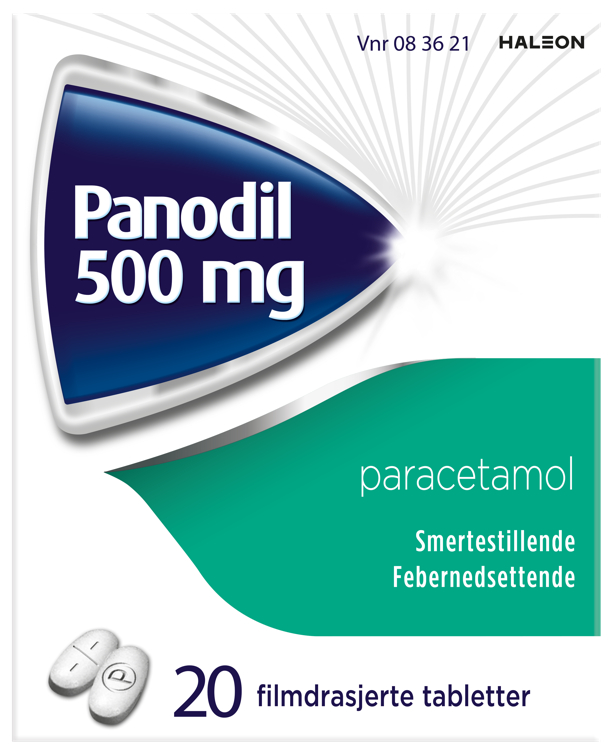 Smertestillende Panodil Tablett 500mg