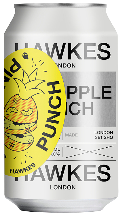 Hawkes Pineapple Punch 4% 33cl Ca