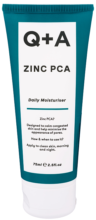 Q+a Zinc Pca Daily Moisturiser 75 ml