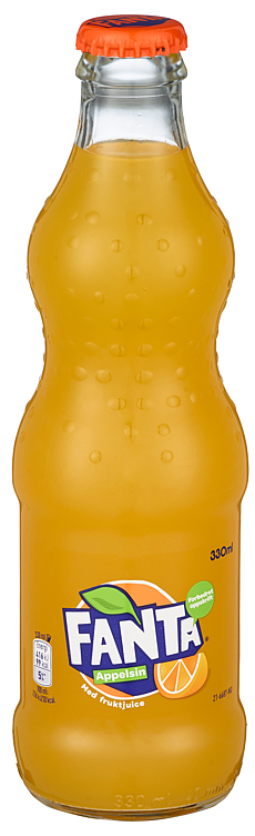 Fanta Appelsin 330ml Glassflaske