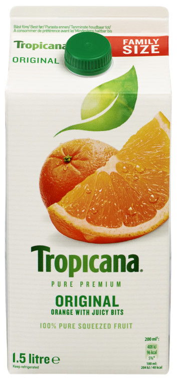 Orange Juice w/Pulp 1,5l Tropicana