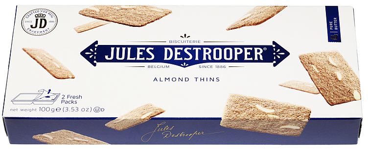 Bilde av Jules Destrooper Almond Thins 100g