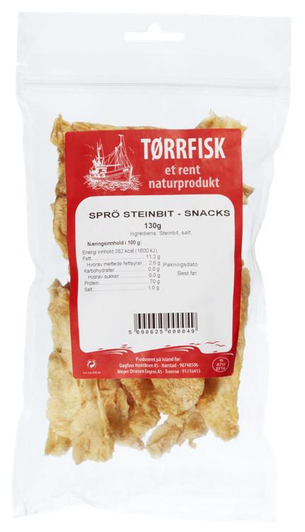 Sprø Steinbit - Snacks 130g