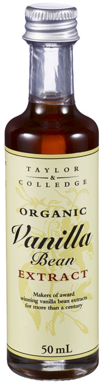 Organic Vanilla Bean Extract 50ml Taylor & Colledge