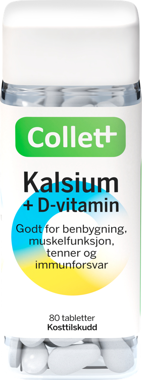Collett Kalsium + D-vitamin 80stk