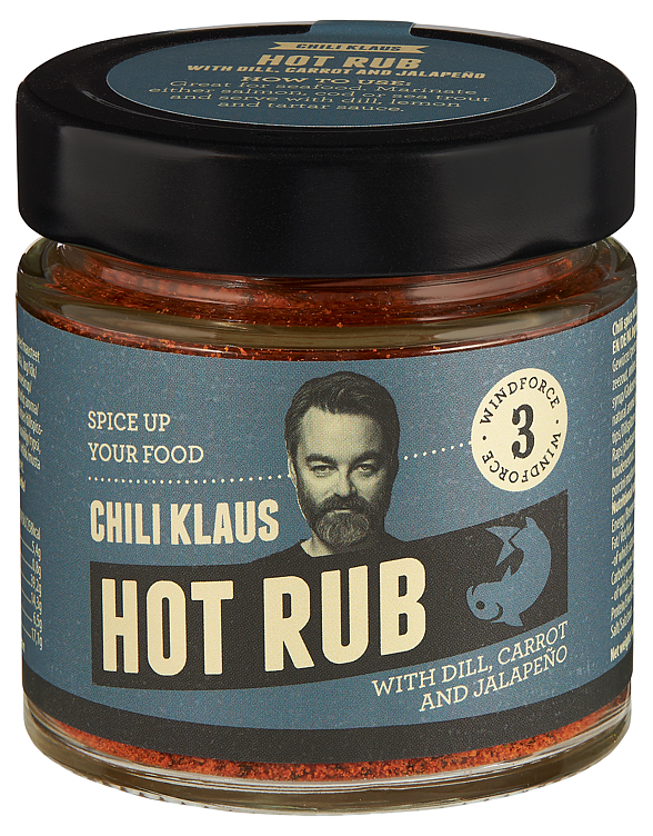 Hot Rub Vindstyrke 3 100g Chili Klaus
