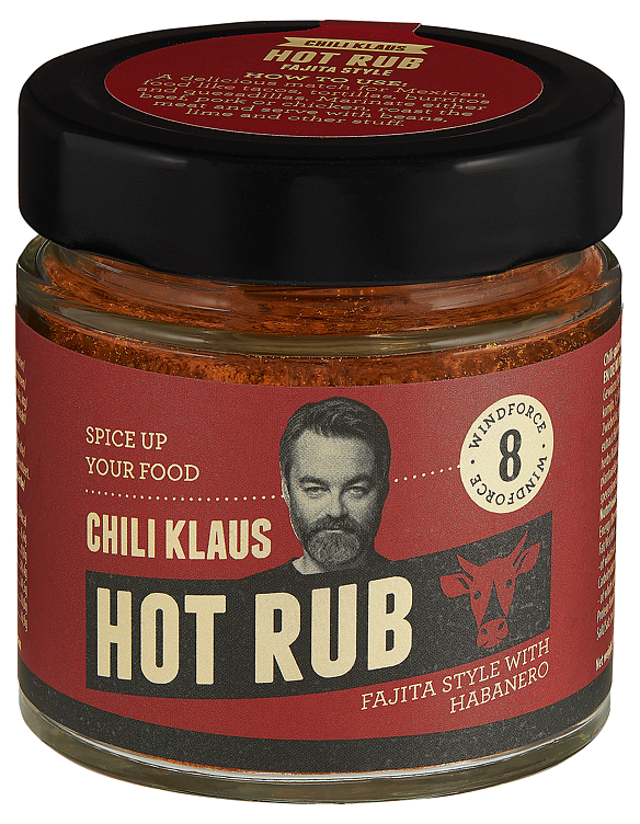 Hot Rub Vindstyrke 8 100g Chili Klaus