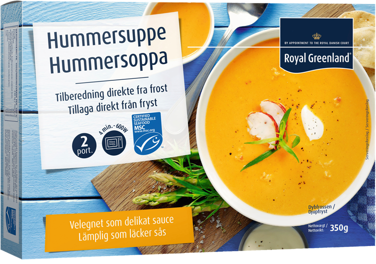 Hummersuppe 2 X 175 g Poser, Royal Greenland