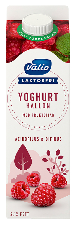 Laktosefri Yoghurt Bringebær 1000g