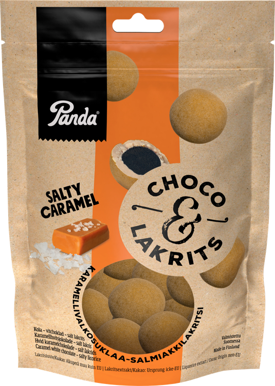 Panda Choco & Lakrits Salty Caramel 120g